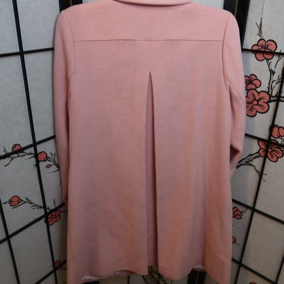Carol Anderson Rose Pink Wool Blend Pea Coat Size 12 - Picture 11 of 14